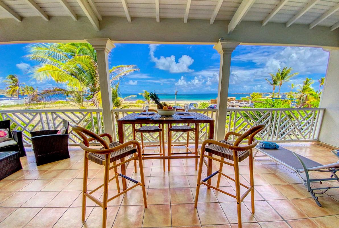 A louer appartement Front de mer BO Saint Martin-terrasse-5